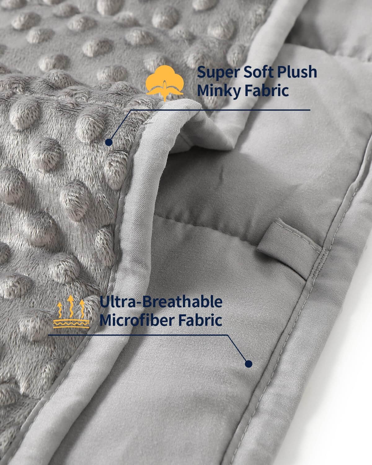 Minky Dots Weighted Blanket For Kids