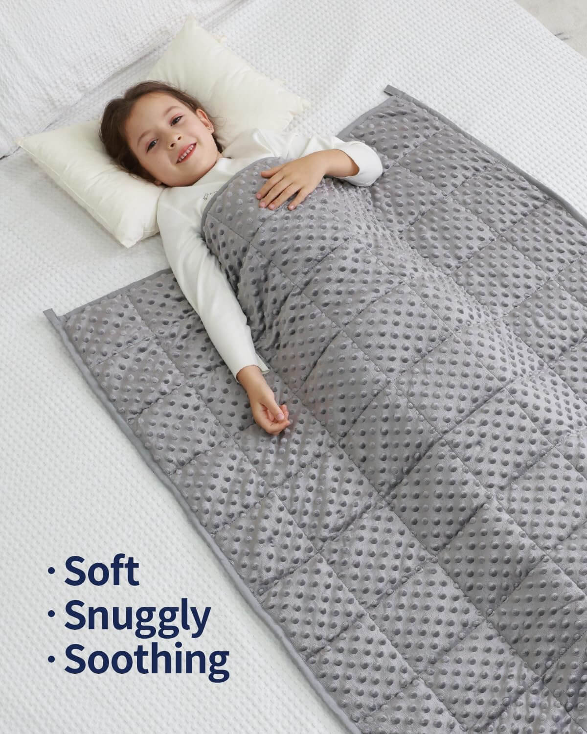 Minky Dots Weighted Blanket For Kids