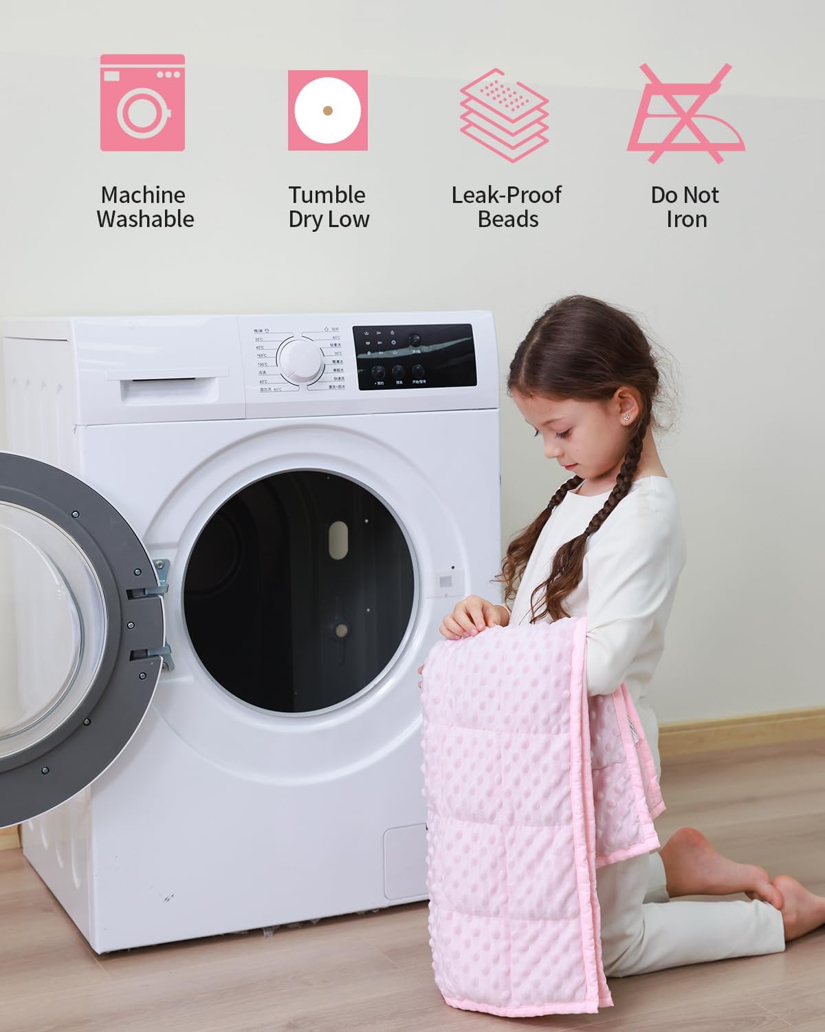Minky Dots Weighted Blanket For Kids
