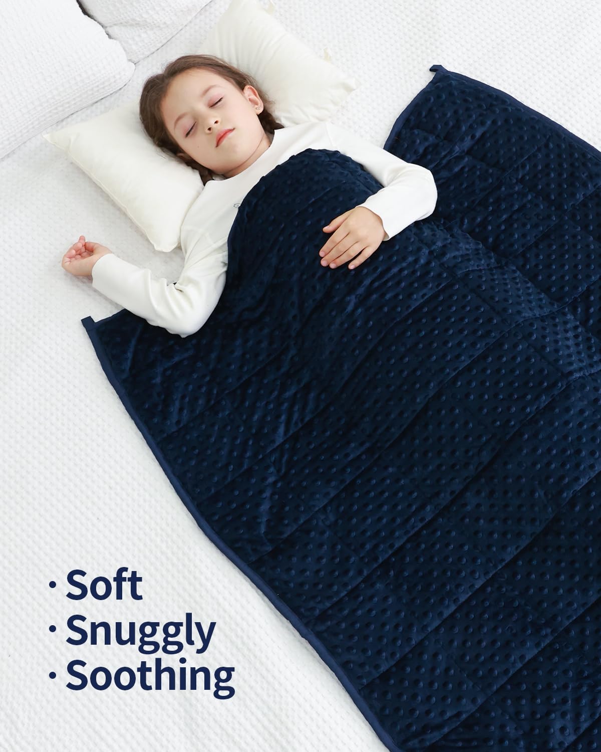 Minky Dots Weighted Blanket For Kids