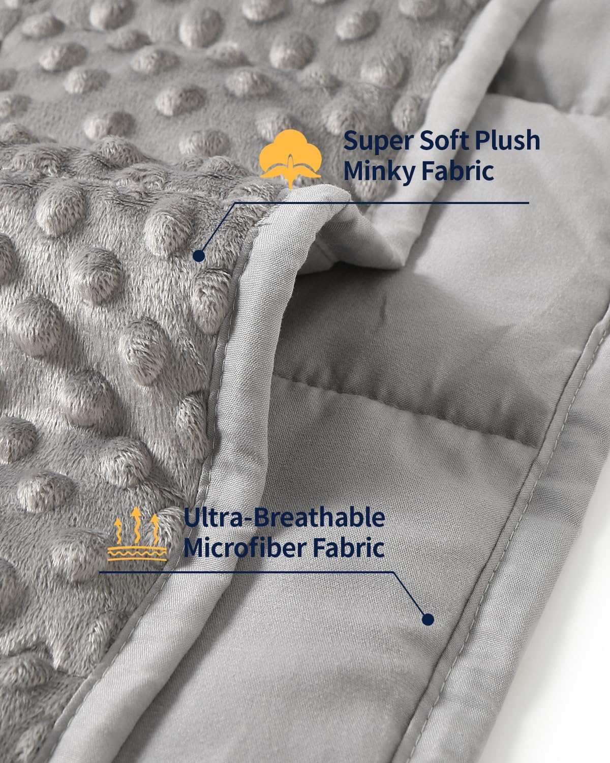 Minky Weighted Blanket for Adults