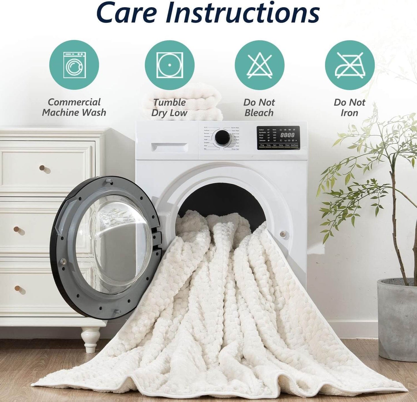 Jacquard Flannel Sherpa Weighted Blankets for Adults