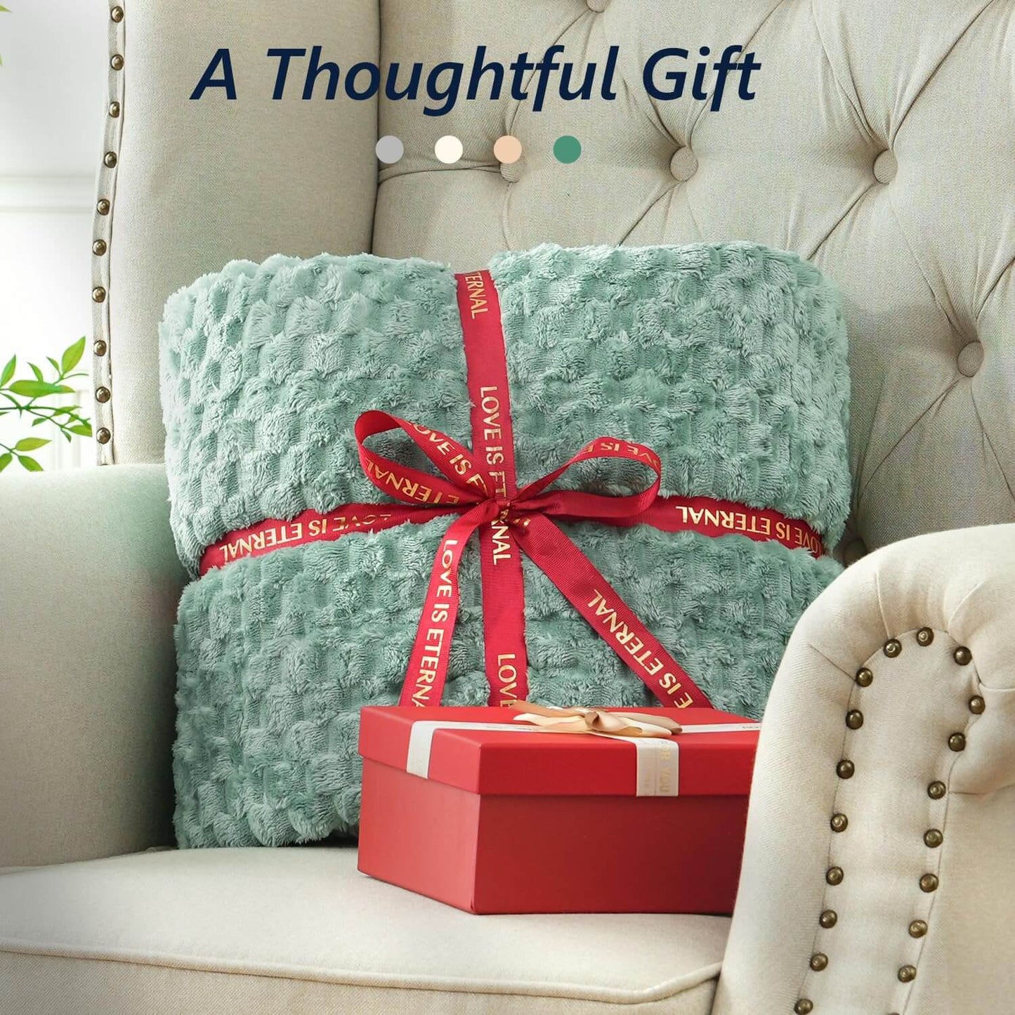 Jacquard Flannel Sherpa Weighted Blankets for Adults