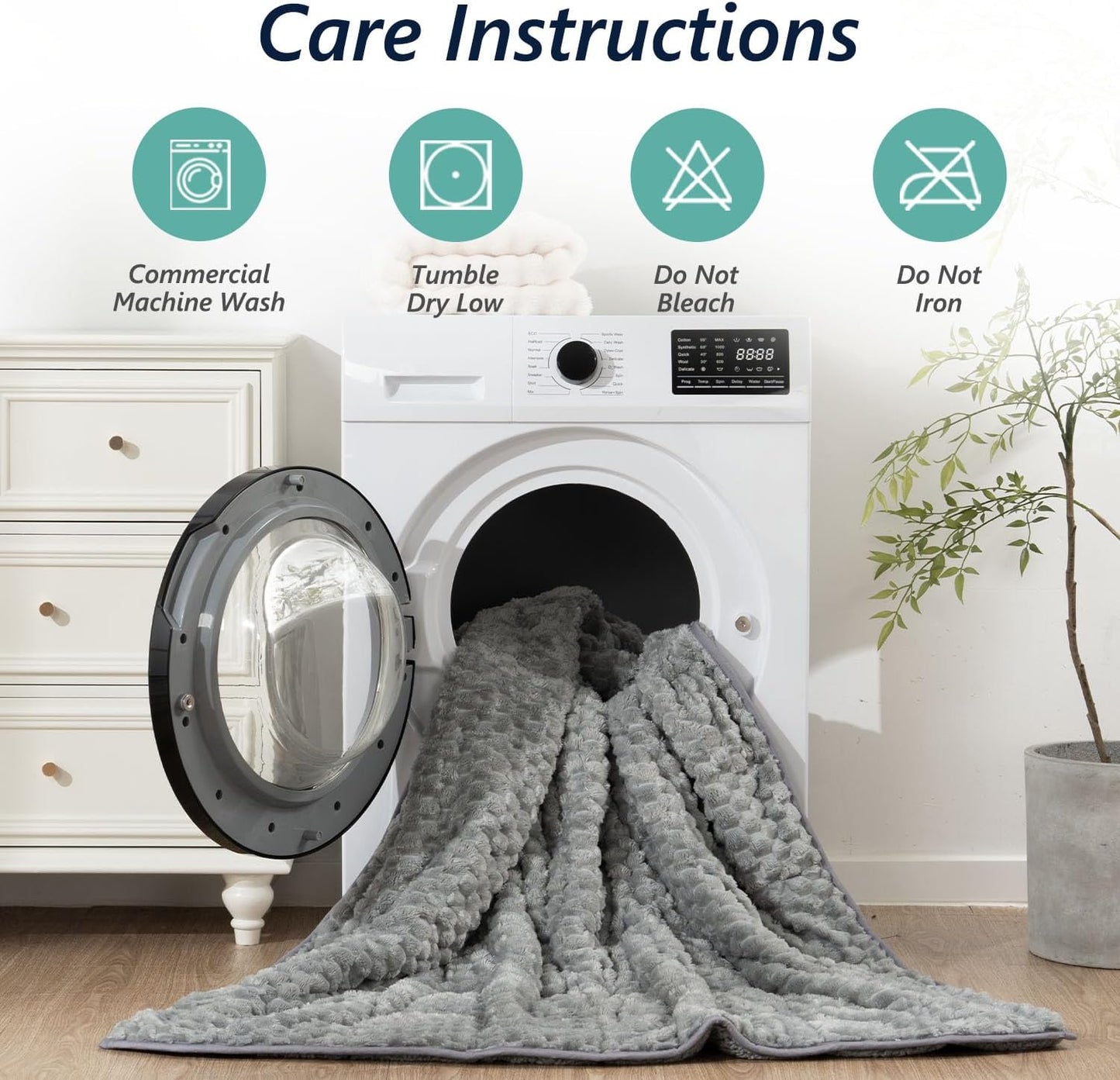 Jacquard Flannel Sherpa Weighted Blankets for Adults