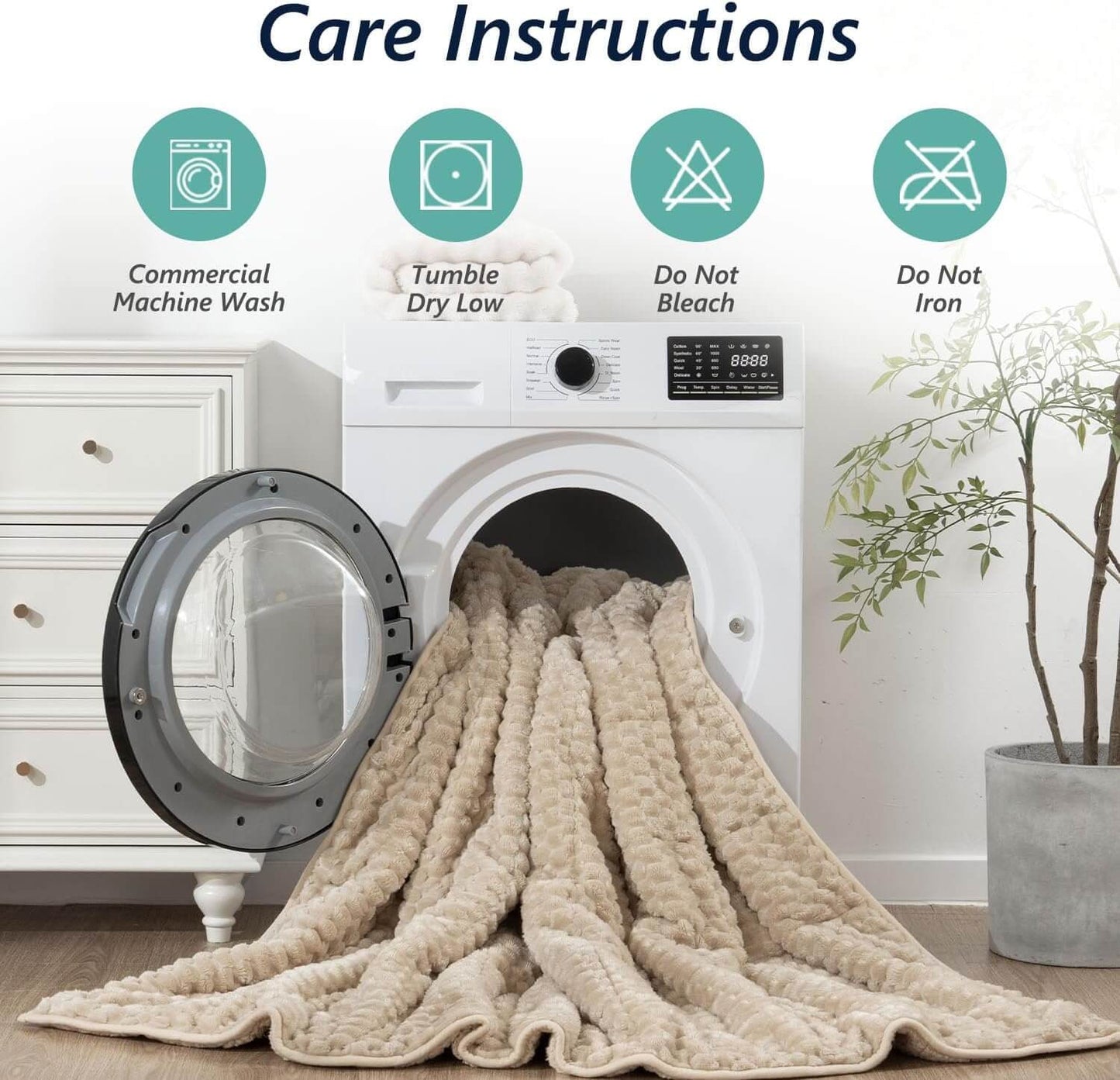 Jacquard Flannel Sherpa Weighted Blankets for Adults