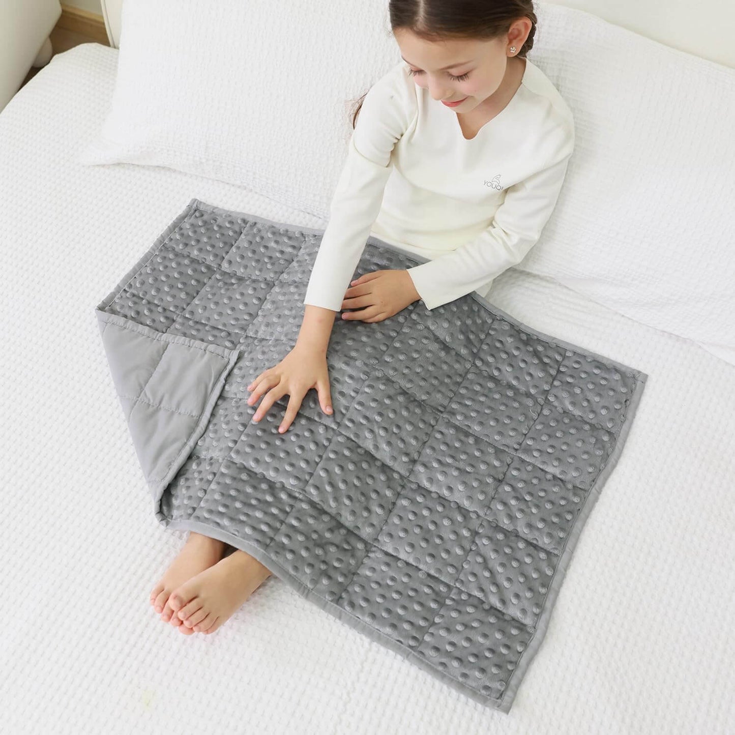 Minky Dots Weighted Blanket For Kids