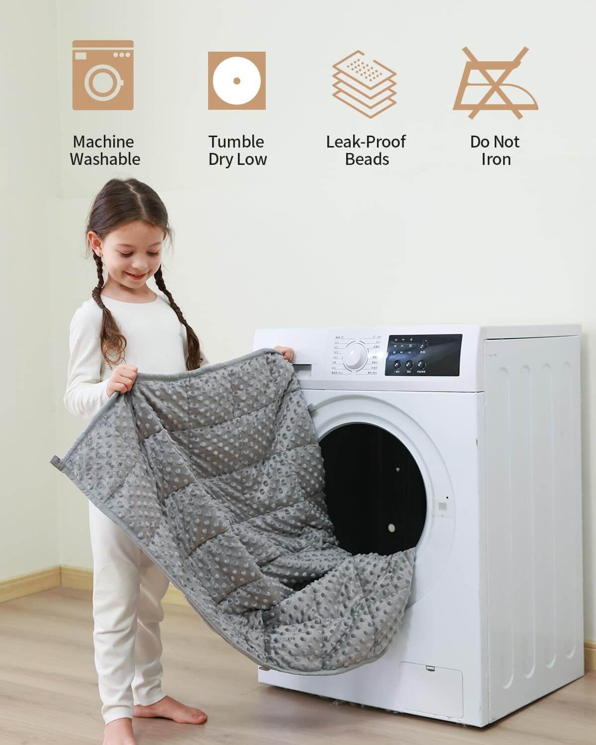 Minky Dots Weighted Blanket For Kids