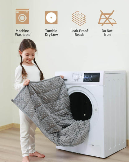 Minky Dots Weighted Blanket For Kids