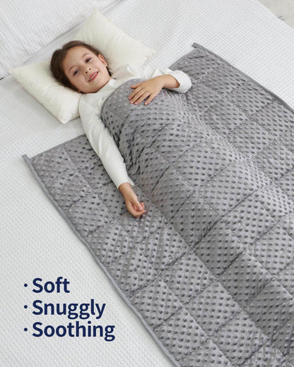 Minky Dots Weighted Blanket For Kids