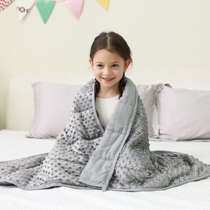 Minky Dots Weighted Blanket For Kids