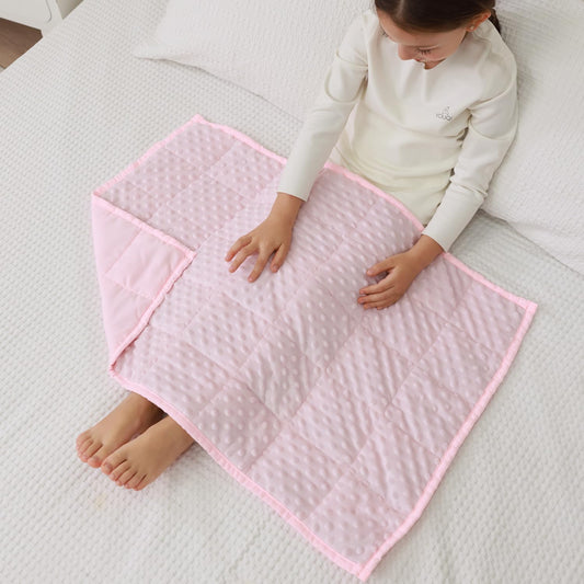 Minky Dots Weighted Blanket For Kids