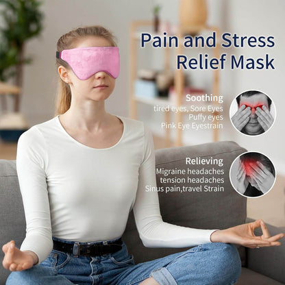 Reversible Cool & Cozy Weighted Eye Mask for Sleeping