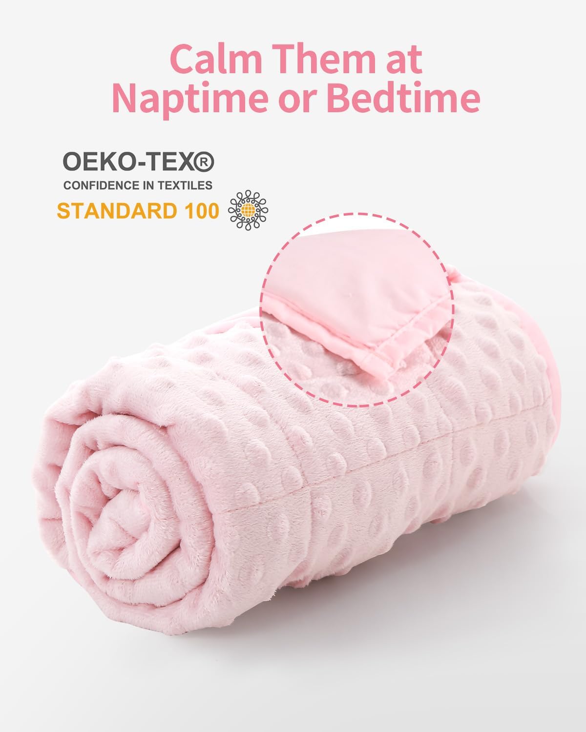 Minky Dots Weighted Blanket For Kids