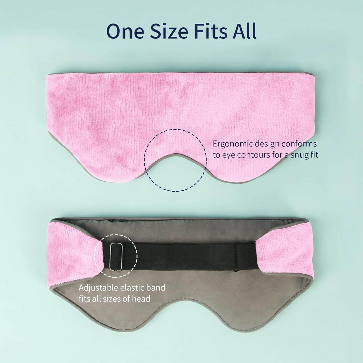 Reversible Cool & Cozy Weighted Eye Mask for Sleeping