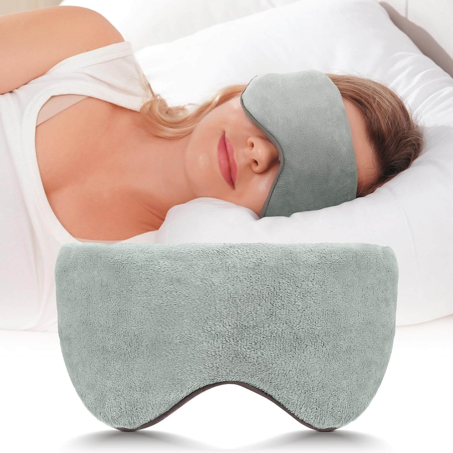 Reversible Cool & Cozy Weighted Eye Mask for Sleeping