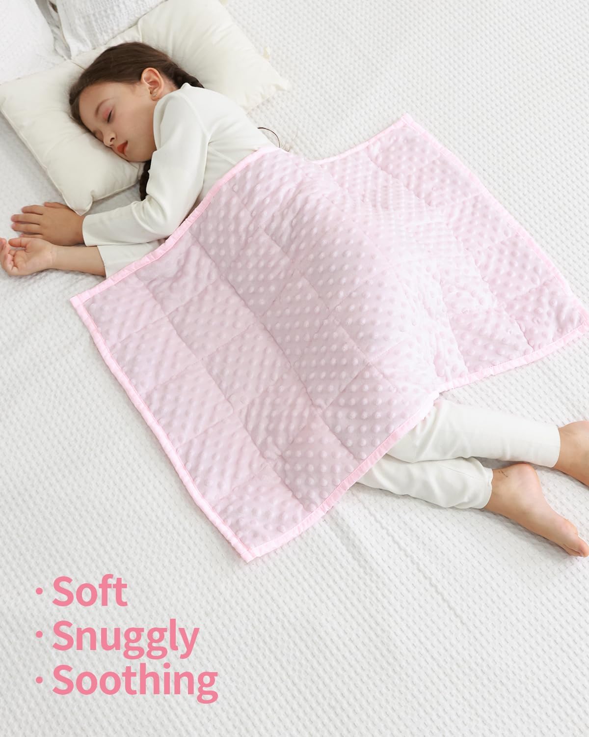 Minky Dots Weighted Blanket For Kids