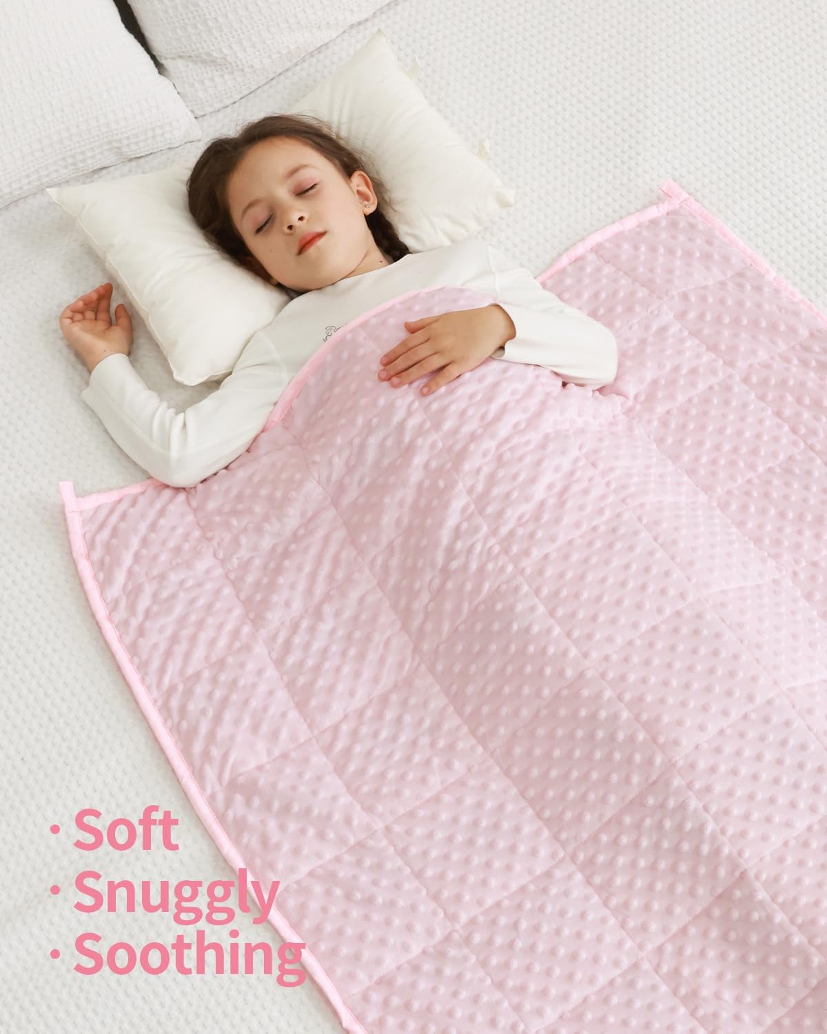 Minky Dots Weighted Blanket For Kids
