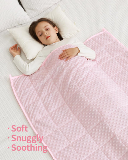 Minky Dots Weighted Blanket For Kids