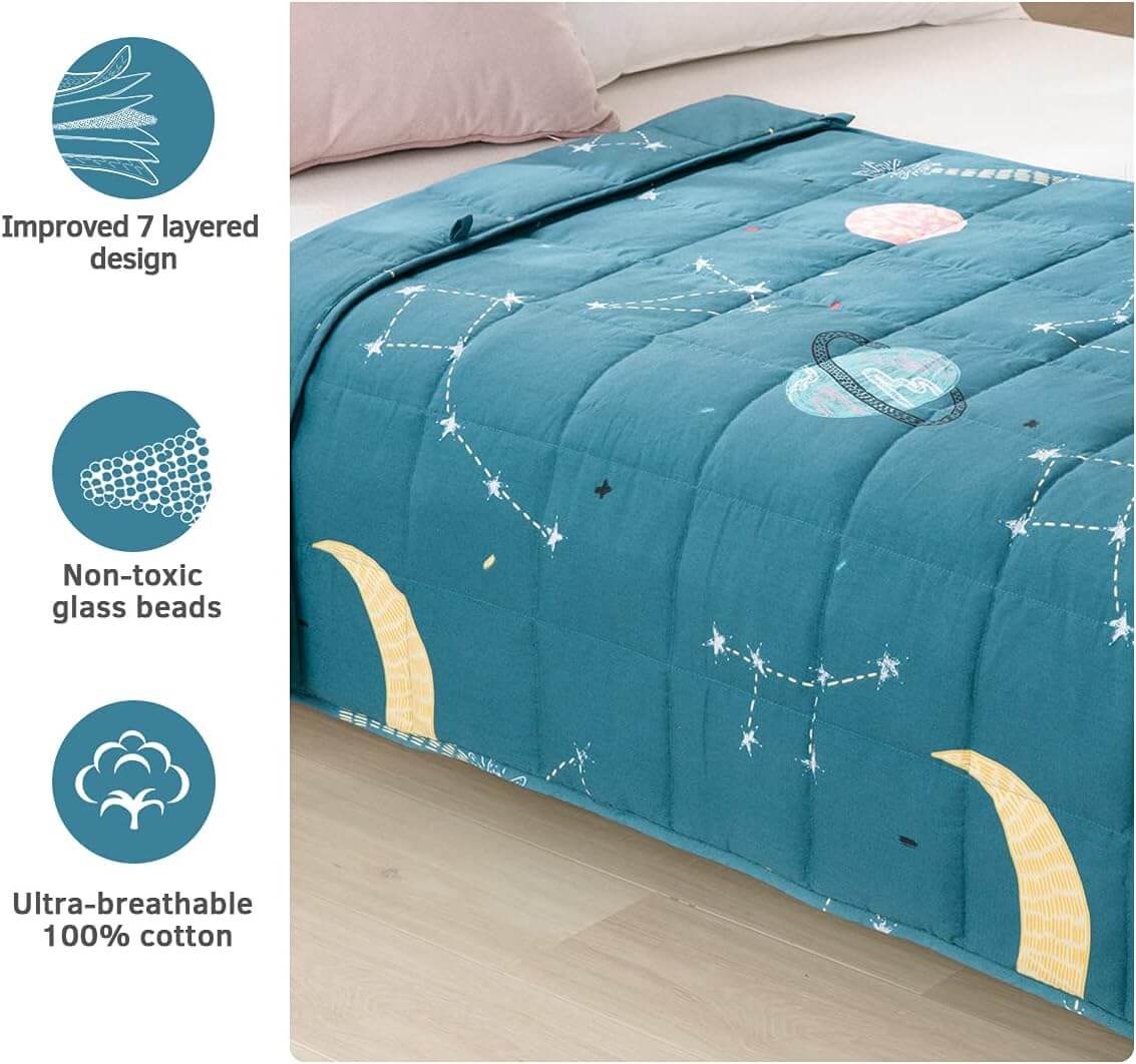 Cozy Cotton Weighted Blanket for Kids
