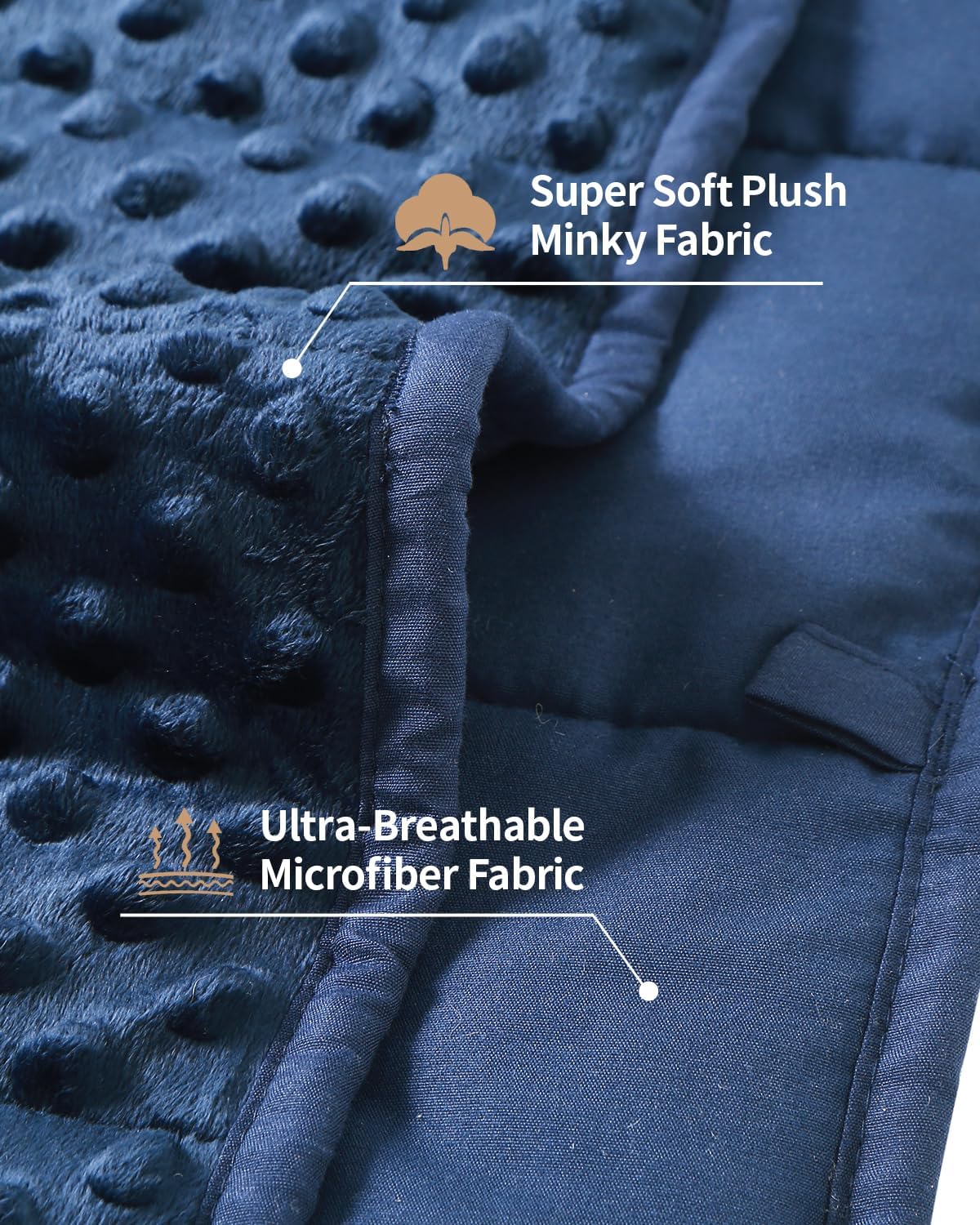 Minky Dots Weighted Blanket For Kids