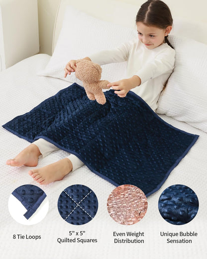 Minky Dots Weighted Blanket For Kids