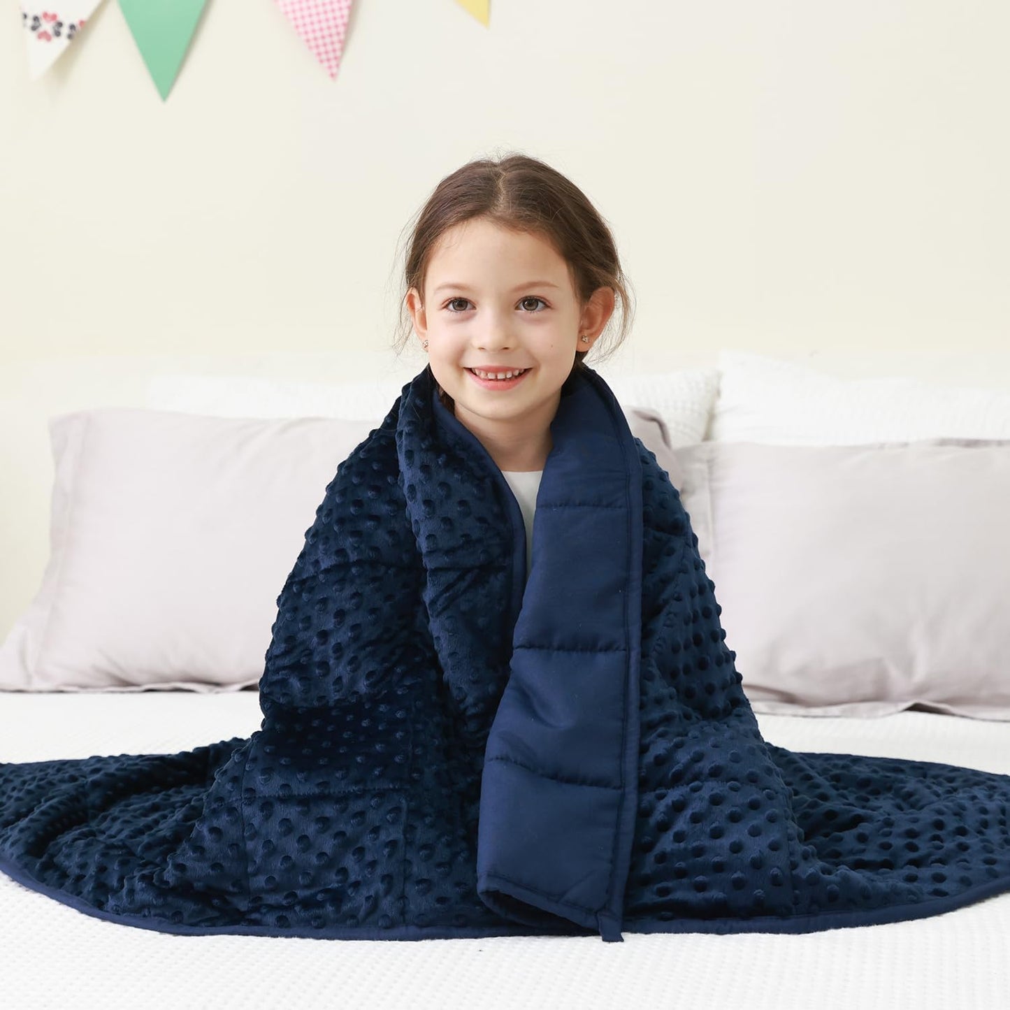 Minky Dots Weighted Blanket For Kids