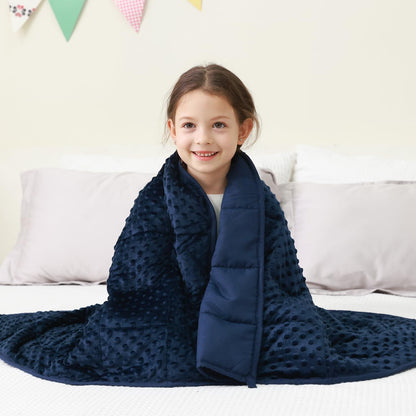 Minky Dots Weighted Blanket For Kids