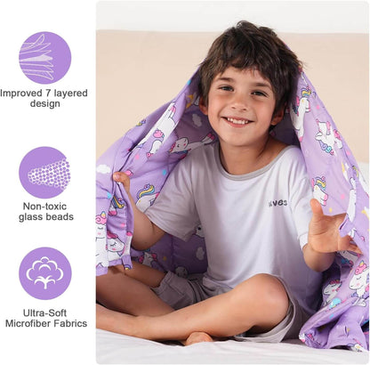 Cozy Cotton Weighted Blanket for Kids