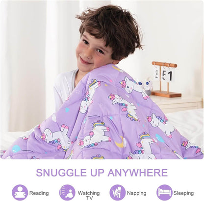 Cozy Cotton Weighted Blanket for Kids