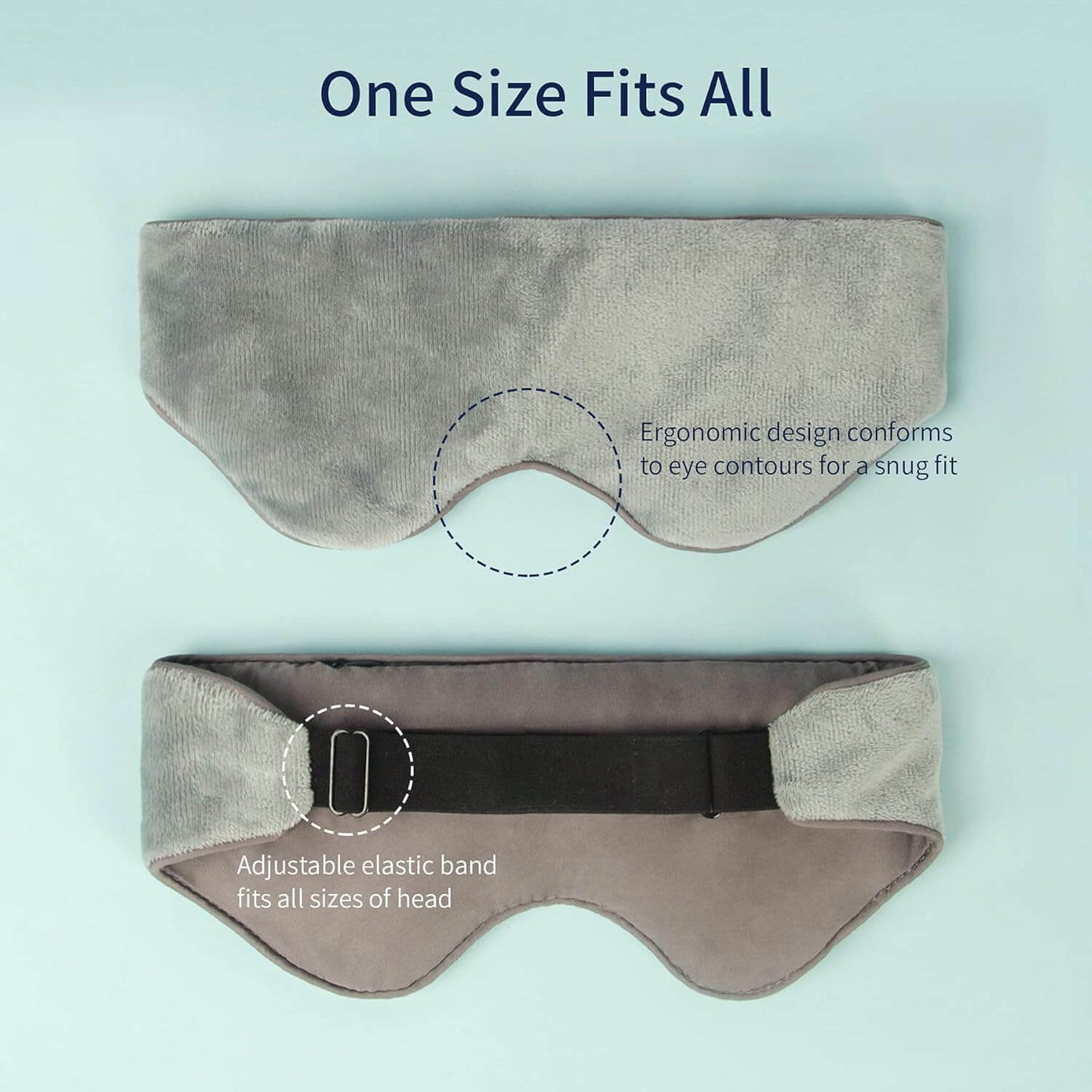 Reversible Cool & Cozy Weighted Eye Mask for Sleeping