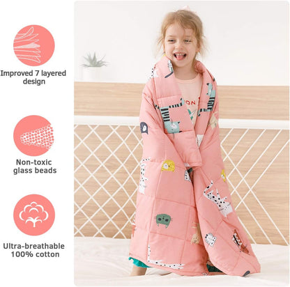 Cozy Cotton Weighted Blanket for Kids